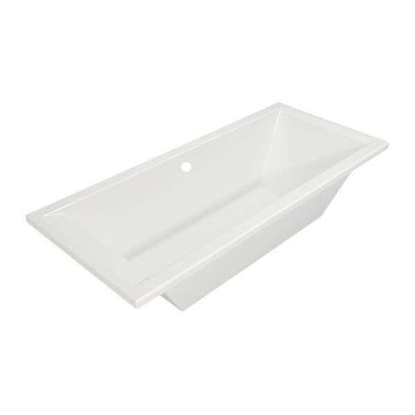 BALNEO - Baignoire brise rectangulaire BRISE - Blanc - L.180xl.80cm - large