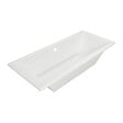 BALNEO - Baignoire brise rectangulaire BRISE - Blanc - L.180xl.80cm - vignette