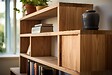AJ TIMBER - Tablette peuplier massif thermo-chauffée 200x40cm - vignette
