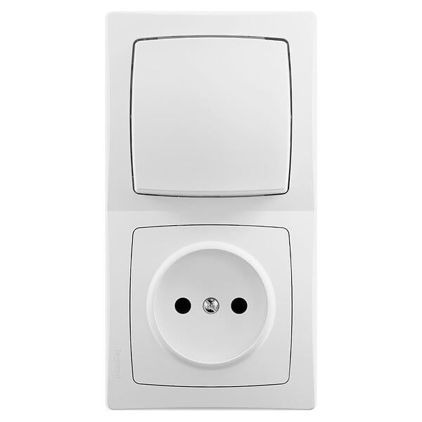 LEGRAND - Interrupteur 2 pôles montage vertical - Les Apparents - Blanc - 2P - large