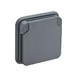DEBFLEX - Prise encastrée étanche CYKLONE Anthracite IP55 - vignette