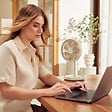 DUUX - Ventilateur portable sans fil - Hauteur réglable - Beige - vignette