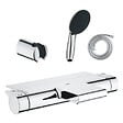 GROHE - Pack mitigeur bain douche thermostatique Grohtherm 2000 + Douchette 2 jets Start 110 + Flexible1750 mm et support - vignette