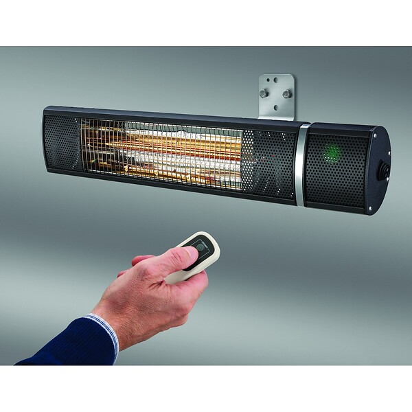 KEMPER - Chauffage Électrique Infrarouge 2000W + Télécommande - Chauffage Mural Protection IP65 Intérieur Extérieur Kemper - large