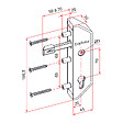 TIRARD - Serrure en retrait GJ pour cadre 40x40mm finition blanc - TIRARD - GJ791302 - vignette