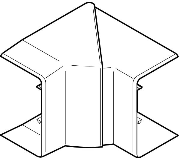 OBO BETTERMANN - Angle interieur CLIDI 130X55mm - REHAU - 6132955 - large