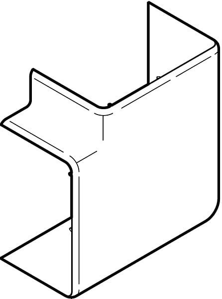 OBO BETTERMANN - Angle exterieur CLIDI 90X55mm - REHAU - 6132932 - large