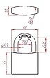 HERACLES - Cadenas laiton UNO 40mm sous blister - HERACLES - I-CAD40-BS - vignette