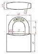 HERACLES - Cadenas laiton UNO 60mm - HERACLES - I-CAD60 - vignette