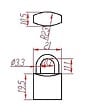 HERACLES - Cadenas laiton UNO 20mm - HERACLES - I-CAD20 - vignette