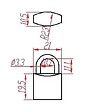 HERACLES - Cadenas laiton UNO 20mm sous blister - HERACLES - I-CAD20-BS - vignette