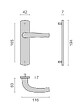 HERACLES - Ensemble sur plaques SALOME HOME entraxe 165mm bec de cane F9 inox - HERACLES - B-SALOME-32 - vignette