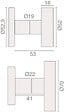 HERACLES - Bouton de porte inox brossé rond plat diamètre 70mm - HERACLES - B-INOX-BP04 - vignette