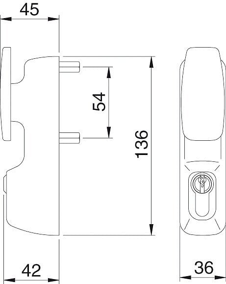 ISEO - MODULE BOUTON  CYLINDRE NR - large