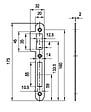 HERACLES - Gâche double empennages pour serrure monopoints à  larder NF et NFQC noire HERACLES - I-L999-GH2NR - vignette