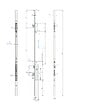 NUOVA FEB ASSA ABLOY ITALIE - Serrure à  larder 3 points pêne demi tour TREPPER axe 30mm avec têtière - CORNI - D83030SCA24U850 - vignette