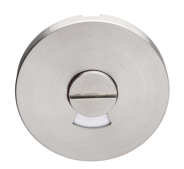 HERACLES - Paire de rosaces inox JADE slim type condamantion à  voyant - HERACLES - B-INOX-SL09 - large