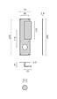 HERACLES - Poignée palière aluminium type Bastille 70x250mm argent trou de 34 - HERACLES - I-231103TR34 - vignette