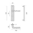 HERACLES - Ensemble sur plaque HIONNA type clé L champagne - HERACLES - B-HIONNA-06 - vignette