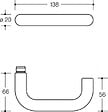 HEWI - Paire de rosace clé I gris 92 - HEWI - 306FR PZ-92 - vignette