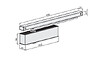 ECO - Ferme porte TS 41 avec bras glissière B finition blanc - ECO SCHULTE - 5030011750 - vignette