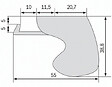 LA CROISEE DS - FERMETURE SORGHO 130MM LAQ BRUN RAL1247 - vignette