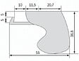 LA CROISEE DS - FERMETURE SORGHO 130MM LAQ BLC RAL9010 - vignette