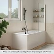 JACOB DELAFON - Pack baignoire droite 170 x 75 Elise + pare bain chromé + vidage - vignette