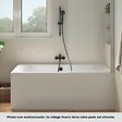 JACOB DELAFON - Pack baignoire droite 170 x 75 Elise + pare bain chromé + vidage - vignette