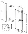 HERACLES - Kit de fixation double inox - HERACLES - KITMB1.1A.38-48 - vignette