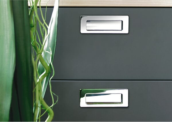 ESTAMP - Poignée cuvette Inlay 145x50mm chromé brillant - ESTAMP - 3701400 - large