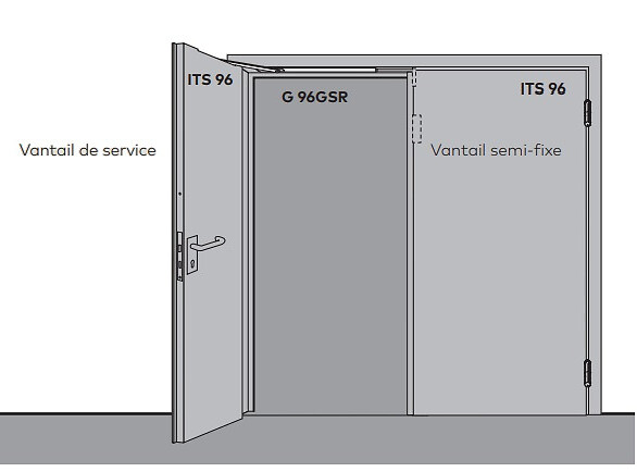 DORMA - KIT BANDEAU G96GSR SUP 700MM - large