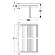 GROHE - Porte-serviettes multiple BAUCOSMOPOLITAN GROHE 40462001 chrome - vignette