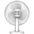 DIO - Ventilateur de table 35W Ø30cm - Blanc - DiO - vignette