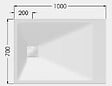 AKW - Receveur ONYX blanc 1400x700mm avec bonde  - AKW - 12827WH-CH - vignette