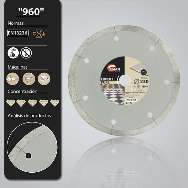 LEMAN - Disque Diamant LEMAN segment lisse - large