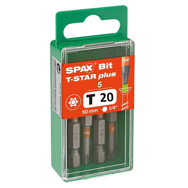 SPAX - Embout T-STAR 50 mm acier inox A2 (5 pcs) - SPAX - large