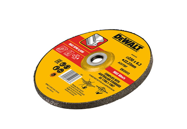DEWALT - Disque à meuler le métal Ø230x22,2mm DEWALT DT43919-QZ épaisseur 6mm - large