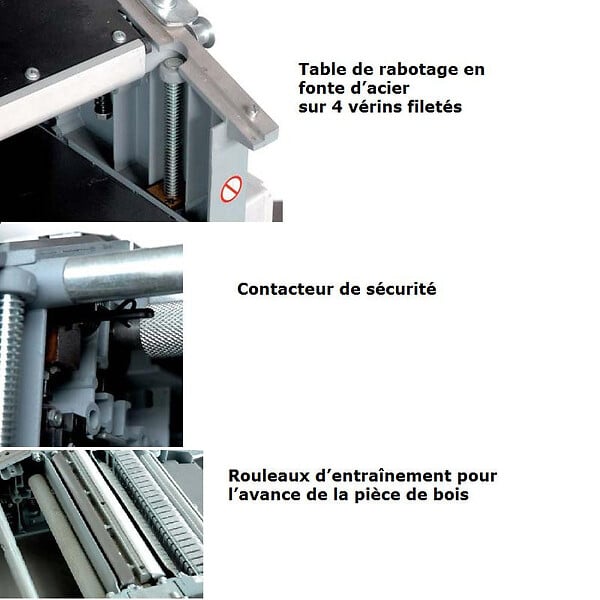 LEMAN - Dégauchisseuse Raboteuse RAD260 - 260 mm 230V - 2000W - large