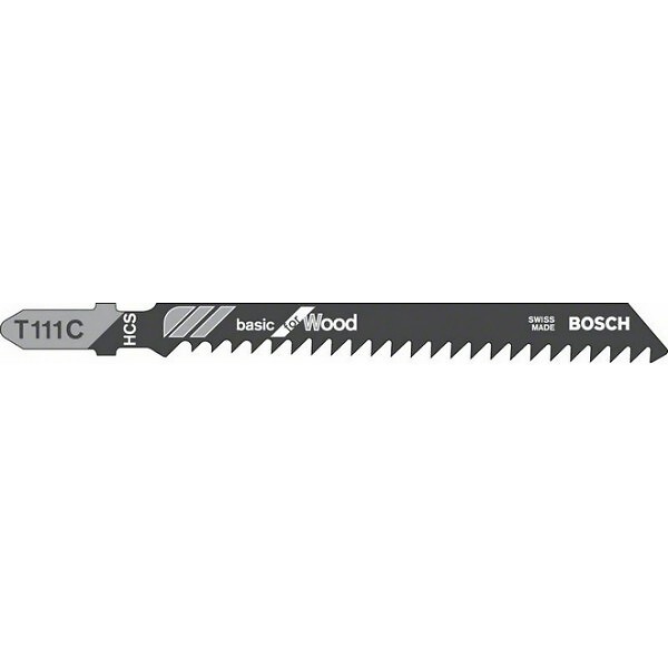 BOSCH - Pack de 5 lames de scie sauteuse BOSCH 2608630033 T111C  BOIS - large
