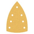BOSCH - 10 Feuilles triangulaires abrasives C470, 100x150 mm - vignette