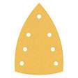 BOSCH - 10 Feuilles triangulaires abrasives C470, 100x150 mm - vignette