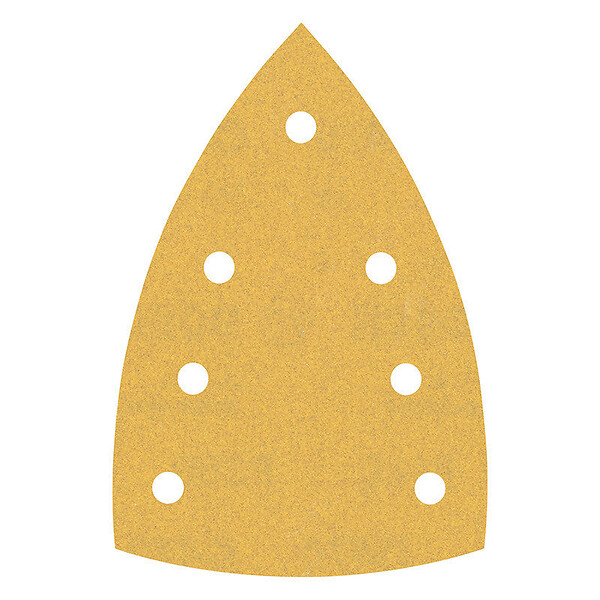 BOSCH - 10 Feuilles triangulaires abrasives C470, 100x150 mm - large
