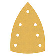 BOSCH - 10 Feuilles triangulaires abrasives C470, 100x150 mm - vignette