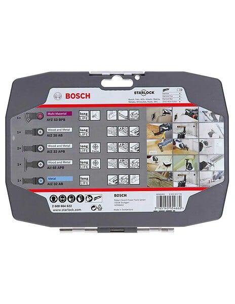 BOSCH - Coffret spécial électricien et plaquiste starlock 6 pièces BOSCH PRO 2608664622 - large