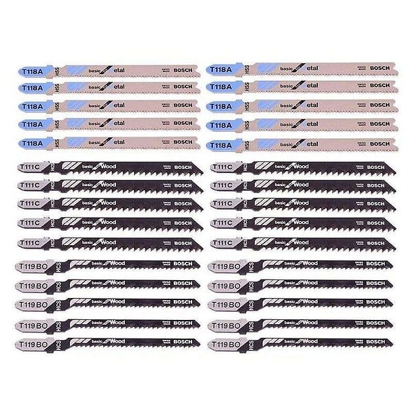 BOSCH - Coffret de 30 lames de scie sauteuse Basic for Wood and Metal BOSCH Professional 2607010903 Tough Box - large