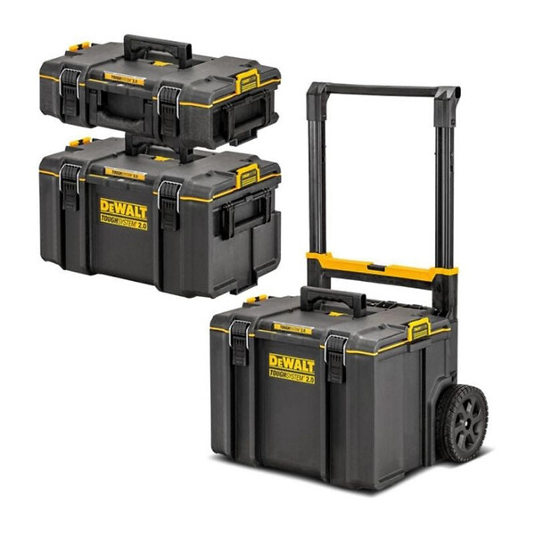 DEWALT - Trolley 3 en 1 avec 2 coffrets à outils mobiles TOUGHSYSTEM 2.0 DEWALT DWST83402-1 - large