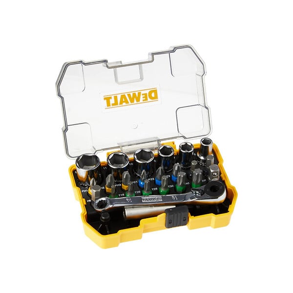 DEWALT - Jeu de douille et d'embouts DEWALT DT71516-QZ 24 pièces - large