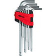 KS TOOLS - Jeu de 10 clés mâles longues coudées 6 pans et tête sphérique, 1,5 à 10 mm  - KS TOOLS - 151.5000 - vignette