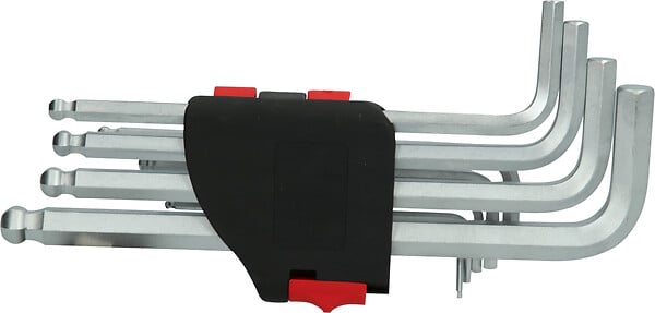KS TOOLS - Jeu de 10 clés mâles longues coudées 6 pans et tête sphérique, 1,5 à 10 mm  - KS TOOLS - 151.5000 - large